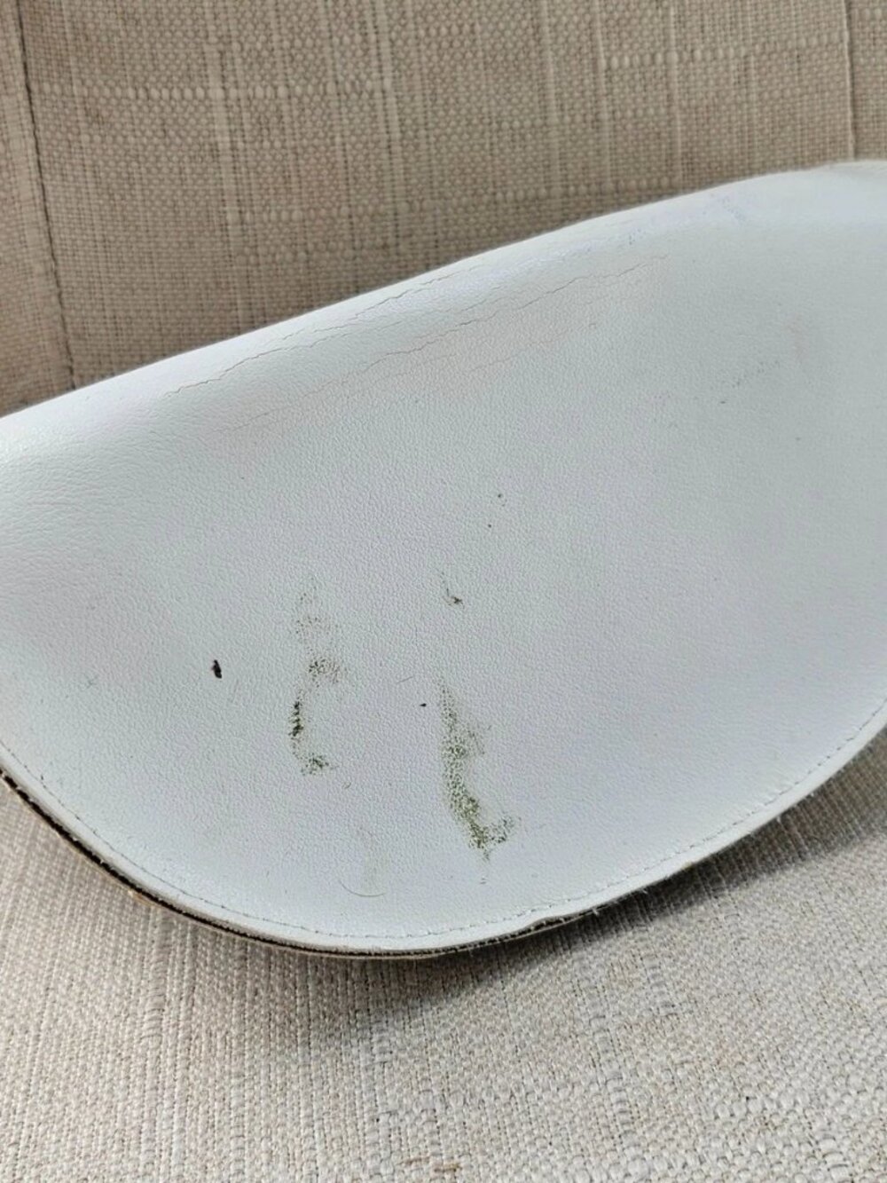 Vintage Dolce & Gabbana Eyeglasses Case White Leather Semi hard Case only - Picture 6 of 12